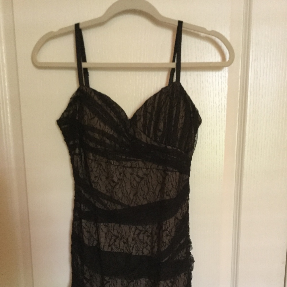 Black lace dress